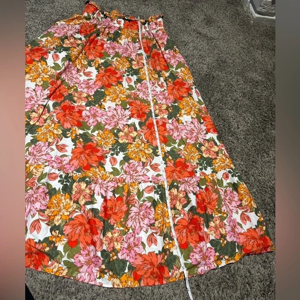 Zingara Swimwear Floral Vibrant Beach Pink Flowing Y2K Bohemian Size Small 26